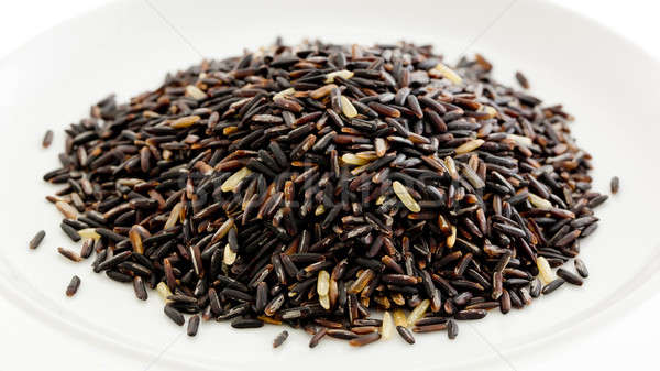 Thai black jasmine rice (Rice berry) Stock photo © art9858