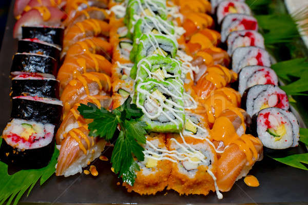 Japonez bucatarie bufet catering stil sushi Imagine de stoc © art9858