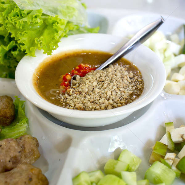 Vietnamese Meatball Wraps (Nam Neung) Stock photo © art9858