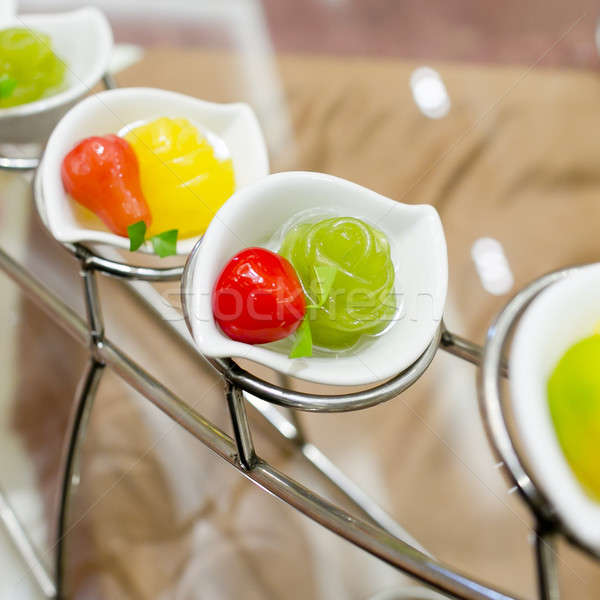 finger food, dessert and fruits cocktail Stock photo © art9858