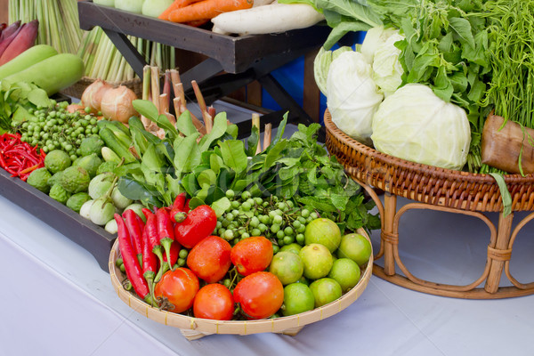 Thai groenten ingesteld keuken stijl zomer Stockfoto © art9858