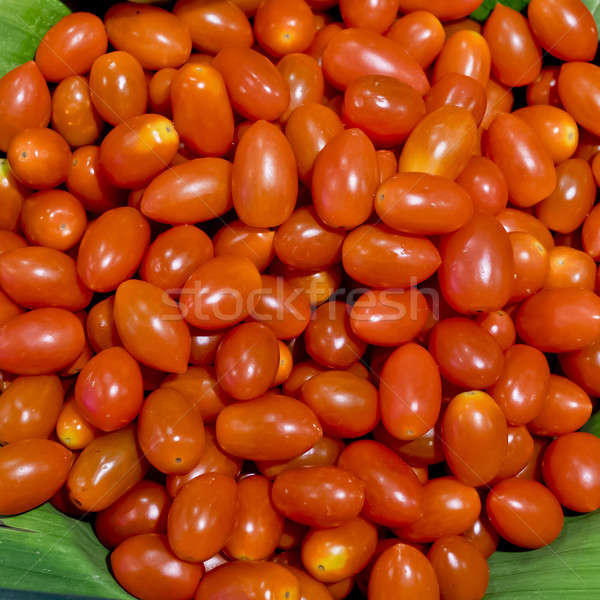 Foto d'archivio: Gruppo · fresche · piccolo · pomodori · frutti · pomodoro