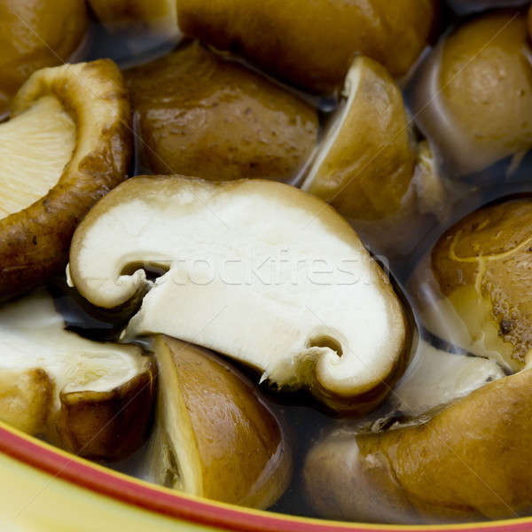 Slice dried Chinese mushroom then leave in water Stock photo © art9858