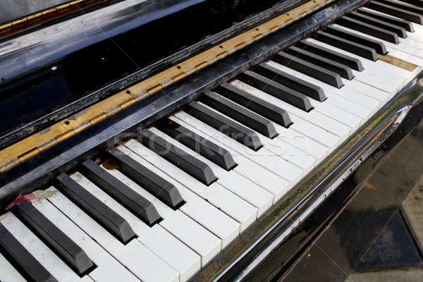 old piano keyboard Stock photo © art9858