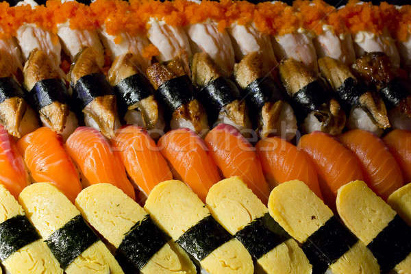 Stok fotoğraf: Sushi · doku · gıda · balık · deniz · akşam · yemeği