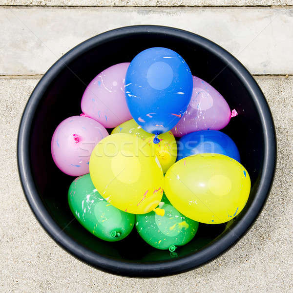 Wasser Ballons orange rot spielen rosa Stock foto © art9858