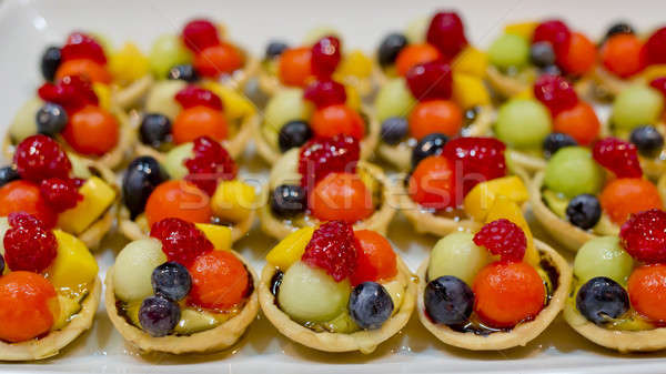 finger food, dessert and fruits cocktail Stock photo © art9858