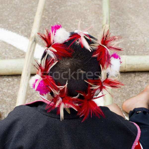 Stam hoed een jongen hoofd noordelijk Stockfoto © art9858