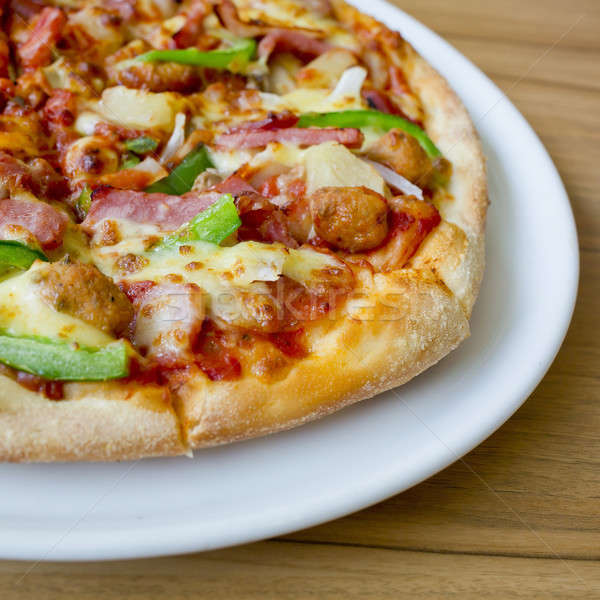 Hawaiian style pizza. Stock photo © art9858