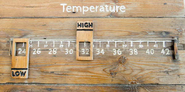 Temperatur Thermometer Licht Gesundheit Energie heißen Stock foto © art9858