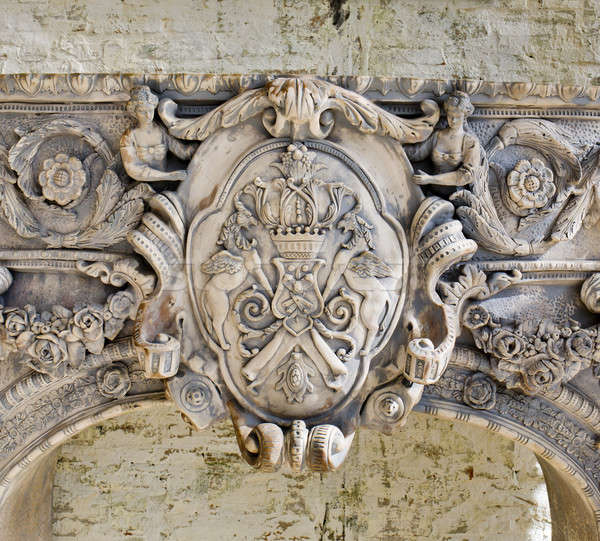 Resumen gótico estilo escultura pared puerta Foto stock © art9858