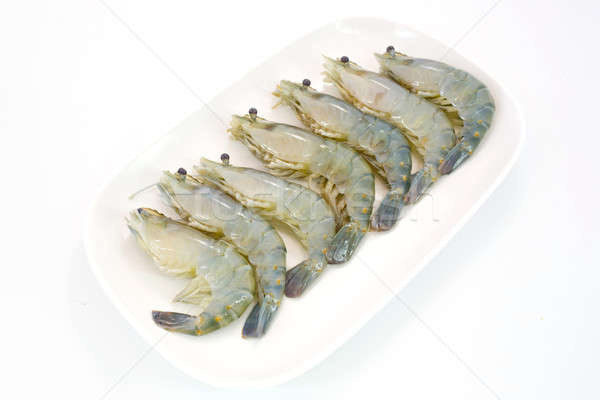 Fresh Gulf Shrimps ready to be grilled Stock photo © art9858