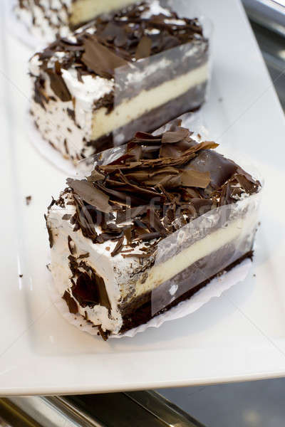 Шоколадный мусс торт шоколадом Сток-фото © art9858