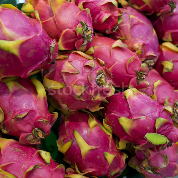 Dragon fruit on market stand Stock photo © art9858