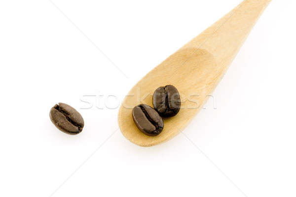 Zdjęcia stock: Kawa · rozpuszczalna · ziarna · kawy · łyżka · żywności · czekolady · restauracji