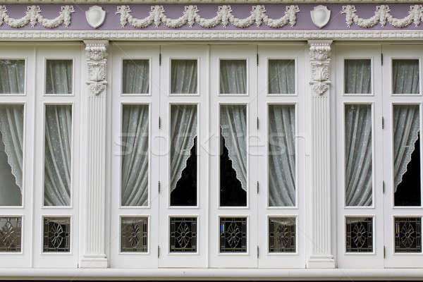 Ablakok gótikus stílus fal divat ablak Stock fotó © art9858