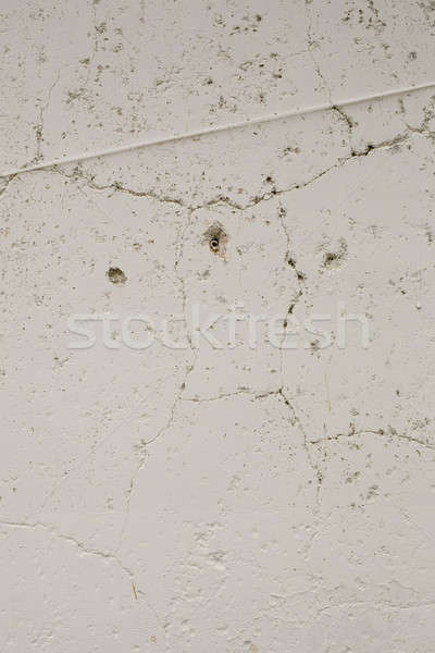 Fehér cement repedt textúra út absztrakt Stock fotó © art9858