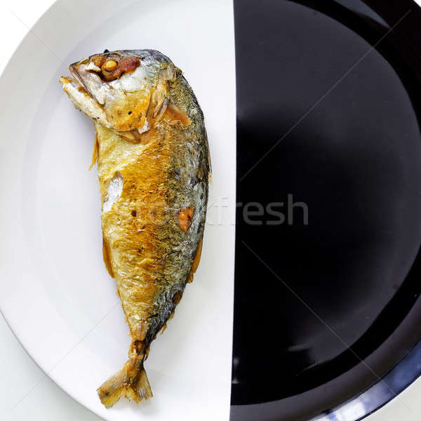 サバ 黒白 食品 魚 海 ストックフォト © art9858