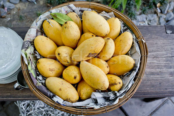 Mangoes in the basket Stock photo © art9858