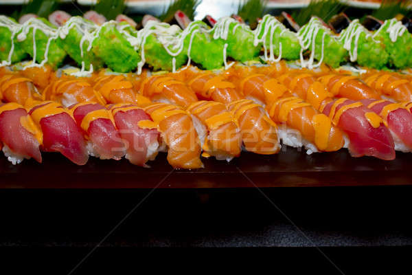 Japonez bucatarie bufet catering stil sushi Imagine de stoc © art9858