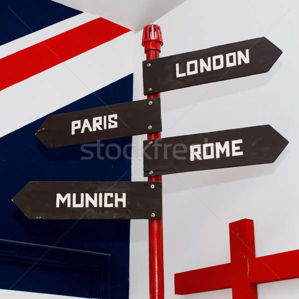 Signage board - direction sign Stock photo © art9858