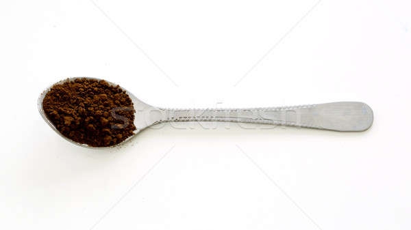 растворимый кофе ложку продовольствие шоколадом металл завтрак Сток-фото © art9858