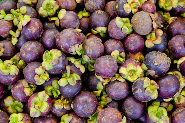 Colorato fresche mangostano alimentare rosso mercato Foto d'archivio © art9858