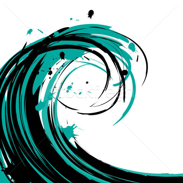 örnek dalga etki boyalı eps Stok fotoğraf © artag