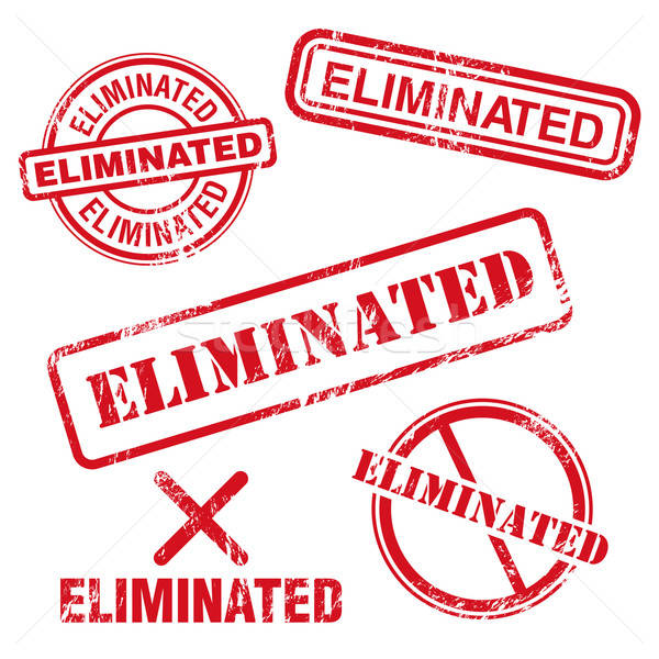 Eliminated Stamp Stock photo © artag