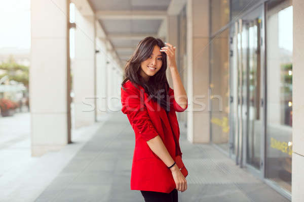 Beautiful young asian woman outdoors Stock photo © artfotodima