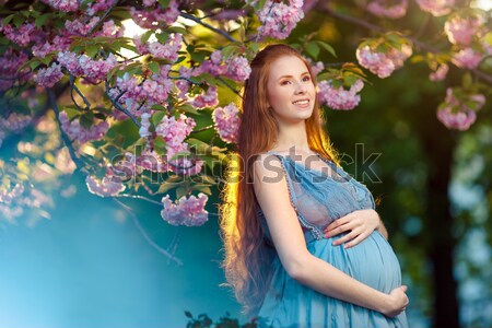 Zdjęcia stock: Młodych · kobieta · w · ciąży · relaks · życia · charakter