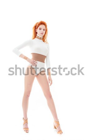 Plasztikai sebészet divat fiatal női teljes alakos stúdió Stock fotó © artfotodima