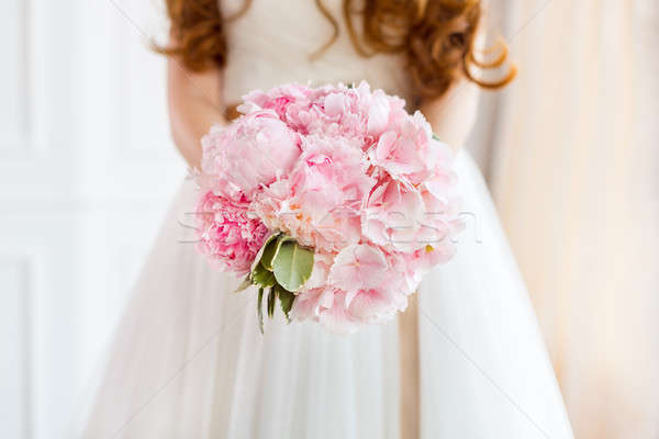 Stok fotoğraf: Buket · güzel · pembe · düğün · çiçekler