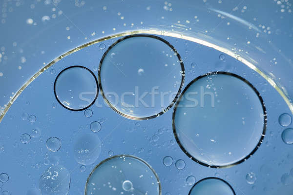 Abstract backgrounds. Oil babbles on water, abstraction . Macro Stock photo © artfotodima