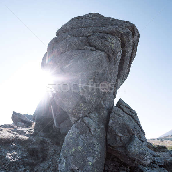 Tájkép egyedi hegy képződmény kilátás magas Stock fotó © artfotodima