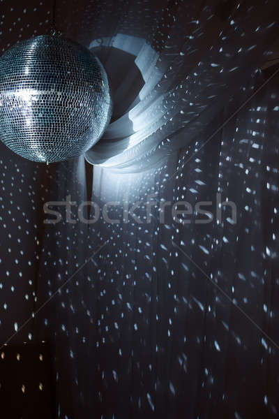 Foto stock: Festa · luzes · discoball · brilhante · boate · bom