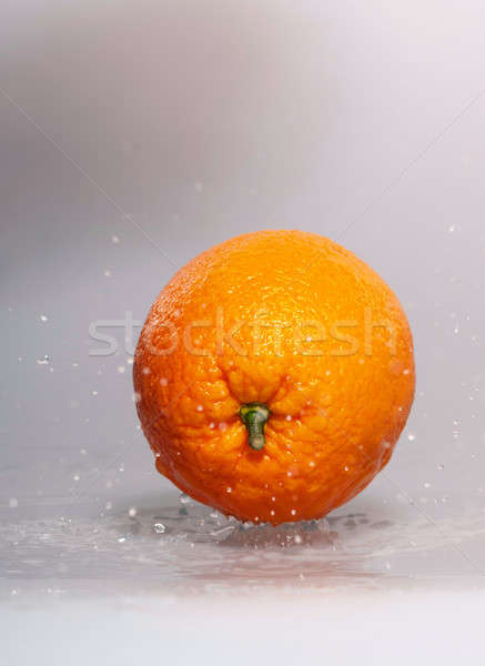 [[stock_photo]]: Fraîches · oranges · fruits · verre · bouteille · blanche