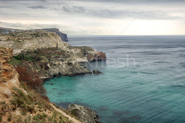 Sea landscape with rocks Stock photo © artfotoss