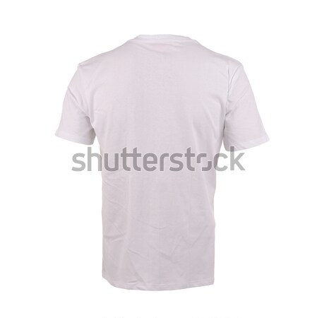 Foto stock: Branco · tshirt · masculino · isolado · moda · vermelho