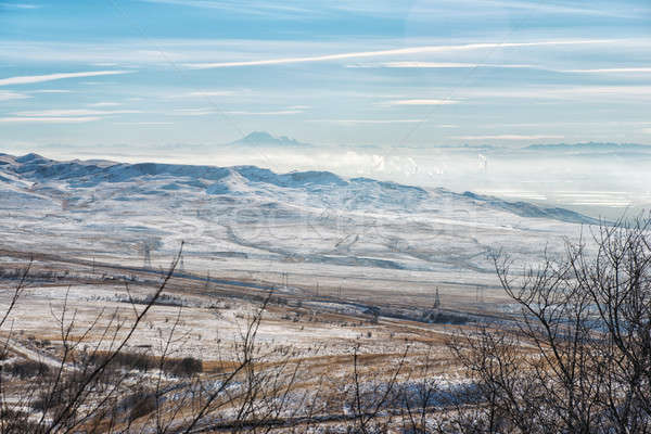 View from Mount Strizhament. Stavropol region, North Caucasus. R Stock photo © artfotoss