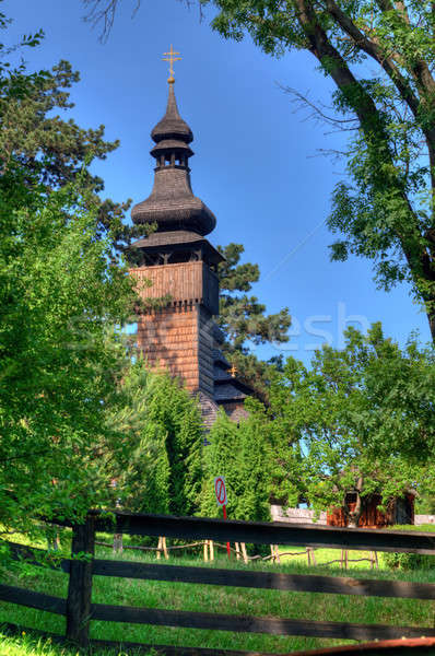 old wooden church, Uzhgorod, Ukraine Stock photo © artfotoss