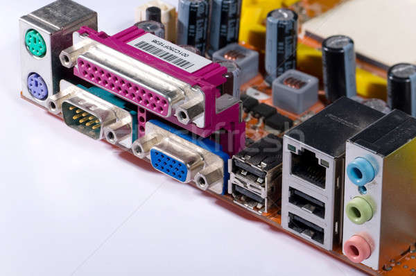 Componentes computador integrado projeto energia digital Foto stock © artfotoss