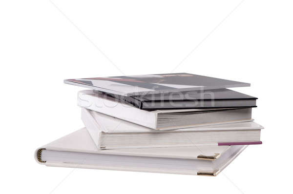 Libros aislado blanco diferente escuela Foto stock © artfotoss