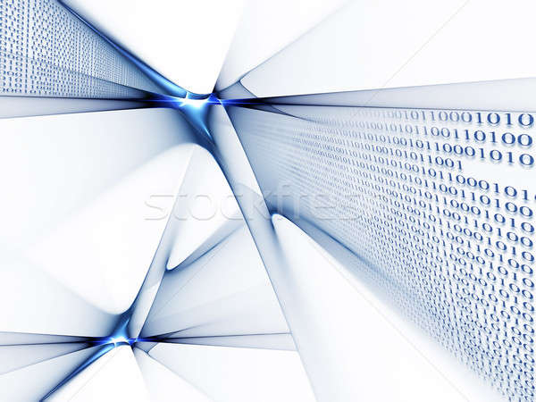 binary code data flow Stock photo © Artida
