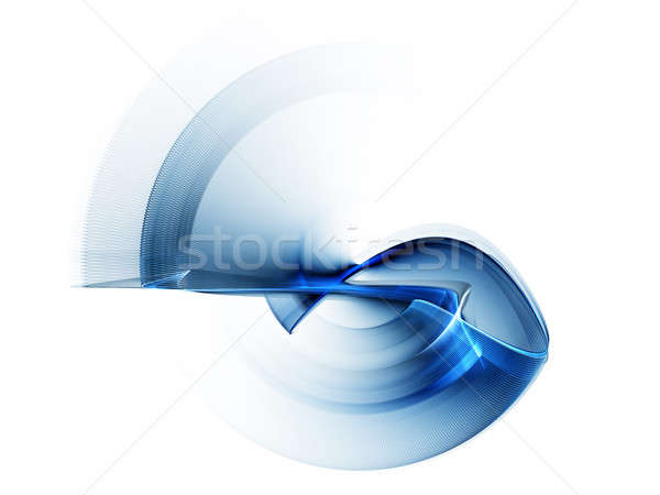 Dynamische blau Bewegung linear Rundschreiben Metapher Stock foto © Artida