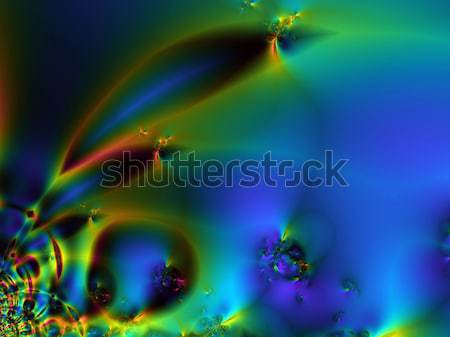 Morza świat ilustracja fractal sztuki streszczenie Zdjęcia stock © Artida