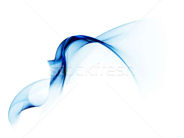 Blau Schleier Wind Kopie Raum weiß abstrakten Stock foto © Artida