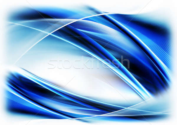 Blauw abstract beweging energie illustratie Stockfoto © Artida