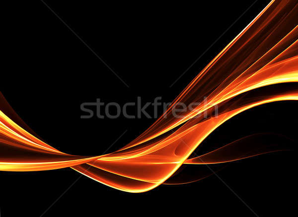 Fire wave colorful abstract background Stock photo © Artida