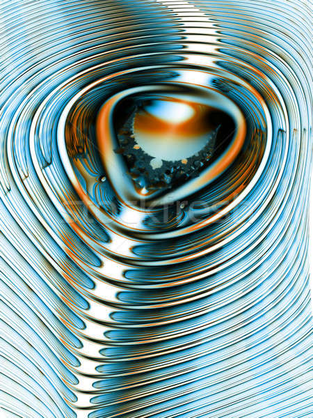 Dinamic magnetic câmp energie fractal linii Imagine de stoc © Artida